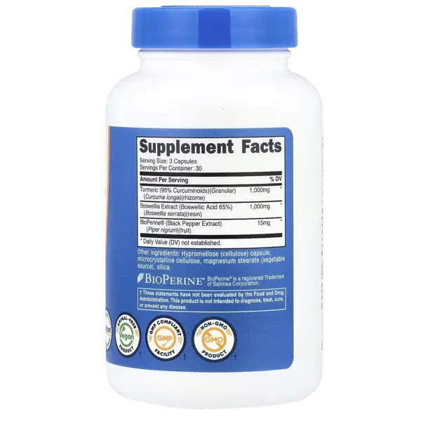 Nutricost Turmeric + Boswellia 2000 mg Capsules